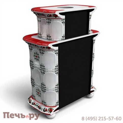 Готовый камин КимрПечь Прованс двухъярусный пристенный с топкой Астов МЛ 700 фото 19