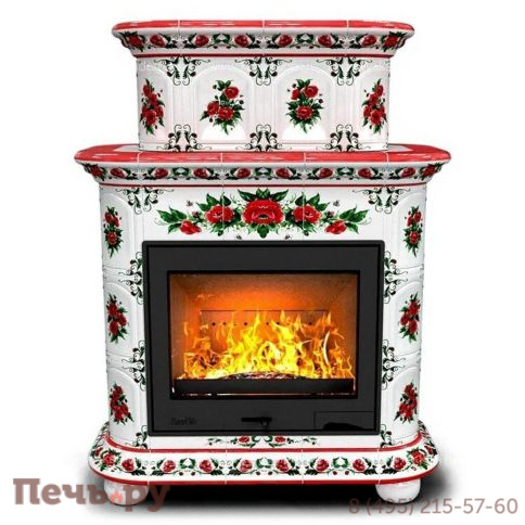 Готовый камин КимрПечь Прованс двухъярусный центральный с топкой Астов МЛ 700 фото 18