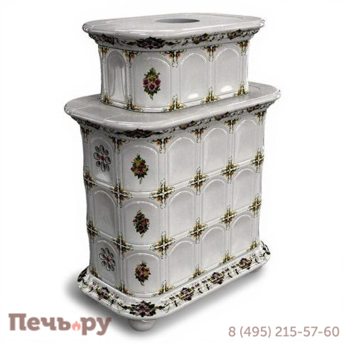 Готовый камин КимрПечь Прованс двухъярусный центральный с топкой Астов МЛ 700 фото 19