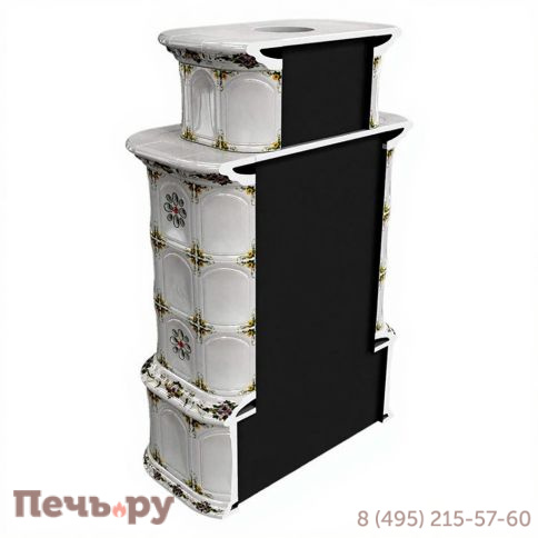 Готовый камин КимрПечь Прованс с дровником двухъярусный пристенный с топкой Астов К7454 фото 3