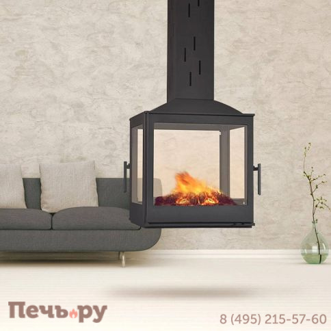 Готовый камин Liseo Castiron LCI 5 Sky G4, труба 2 м. фото 3