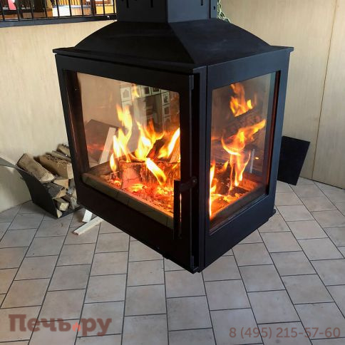 Готовый камин Liseo Castiron LCI 5 Sky G4, труба 2 м. фото 5