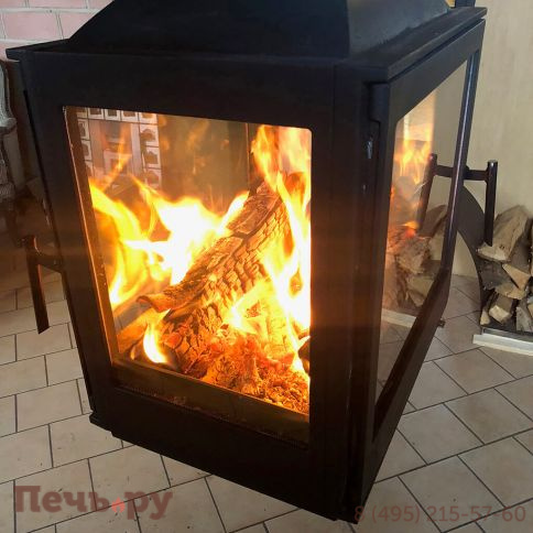 Готовый камин Liseo Castiron LCI 5 Sky G4, труба 2 м. фото 7