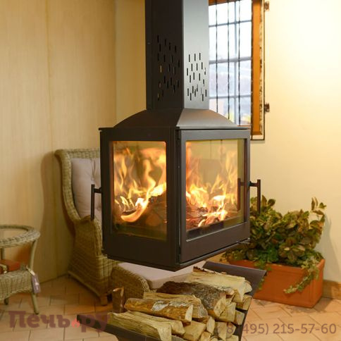 Готовый камин Liseo Castiron LCI 5 Sky G4, труба 2 м. фото 9