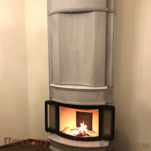 Готовый камин Nordpeis Akropolis пристенный (топка со складными дверцами) фото 3