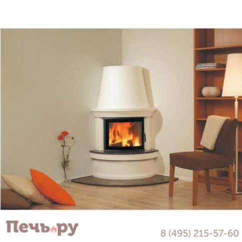 Готовый камин Nordpeis Geilo угловой, панорама + топка NI-22 фото