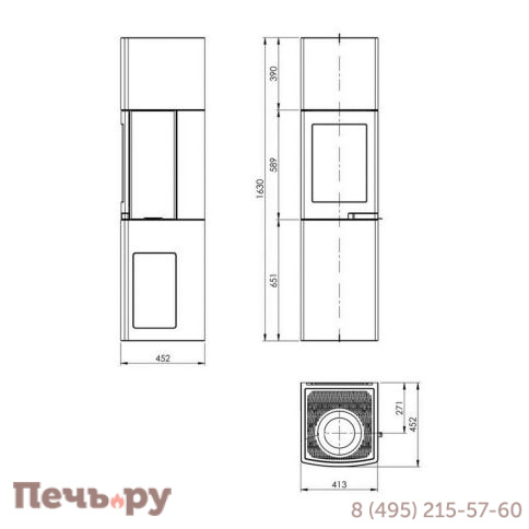 Готовый камин Nordpeis Lisboa + топка S-18U фото 4
