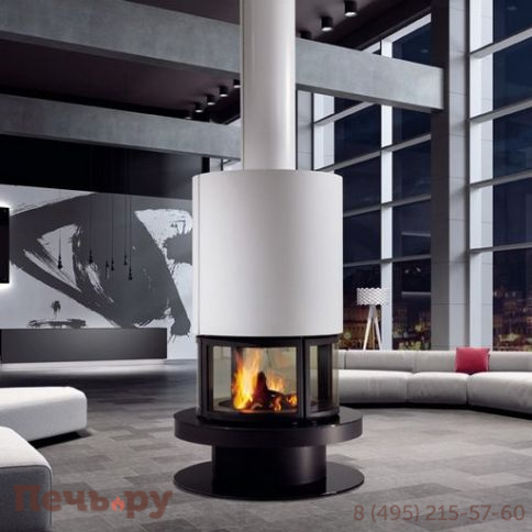 Готовый камин Rocal Prune черный фото 4