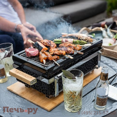 Гриль настольный Yakiniku Shichirin прямоугольный фото 6
