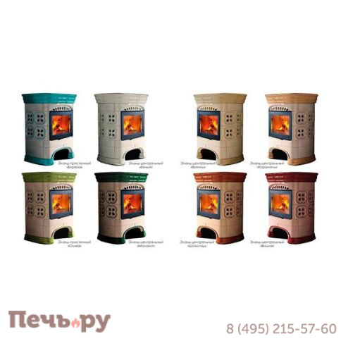 Изразцовый камин Эланд (облицовка) пристенный однотонный фото 4