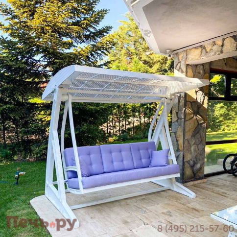 Качели пластиковые плетеные с подушкой Siesta Contract Hawaii фото 11