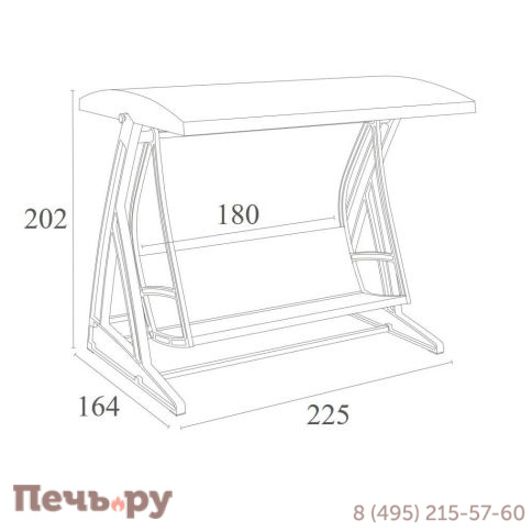 Качели пластиковые плетеные с подушкой Siesta Contract Hawaii фото 4