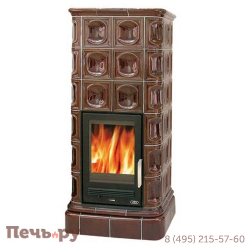 Кафельная печь ABX Kaledonie L, с чугунной топкой фото