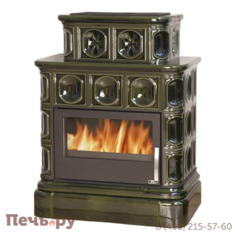 Кафельная печь ABX Karelie P OX, кафельный цоколь - вставка стальная фото 3