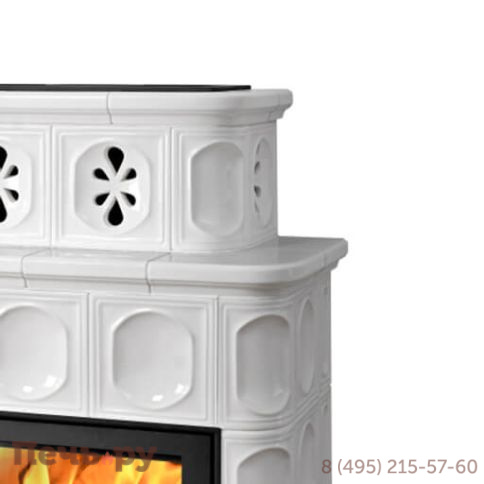 Кафельная печь ABX Karelie P OX, кафельный цоколь - вставка стальная фото 4