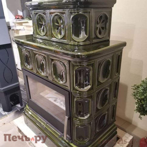 Кафельная печь ABX Karelie P OX, кафельный цоколь - вставка стальная фото 5