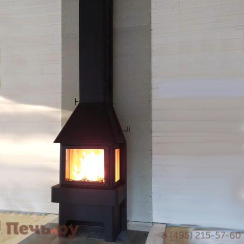 Камин ЭкоКамин Бавария три стекла фото 9