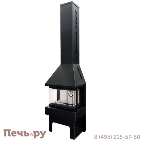 Камин ЭкоКамин Панорама три стекла фото 4