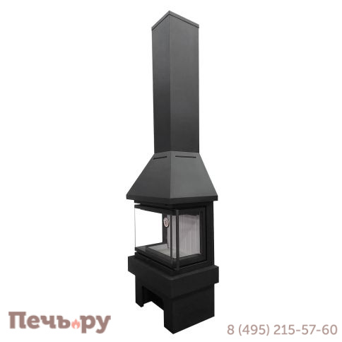 Камин ЭкоКамин Прага три стекла New фото