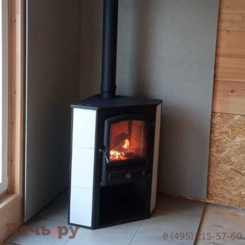 Камин Этна (БКД) угловой бежевый Ø 115мм фото 4