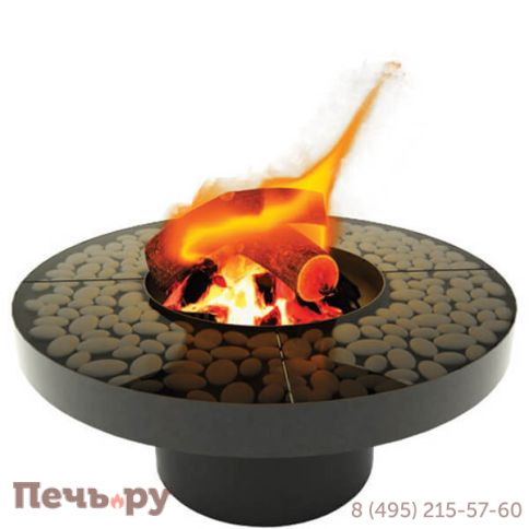 Камин Fabrica Nametkin N-2 без стекла, столешница-камушки фото 8