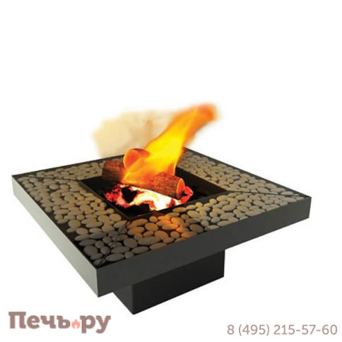 Камин Fabrica Nametkin N-5 без стекла, столешница-камушки фото 6