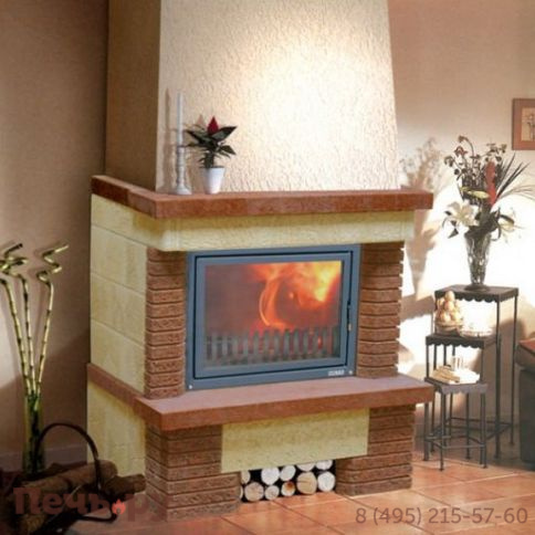 Камин Мета (облицовка Нота и топка Камилла 700 П) фото