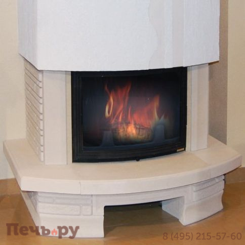 Камин Мета (облицовка Рондо и топка Панорама 700) фото