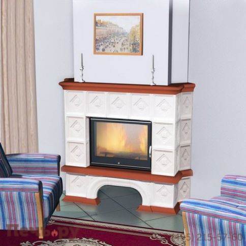 Камин Мета (облицовка Унисон и топка Промо Ш) фото