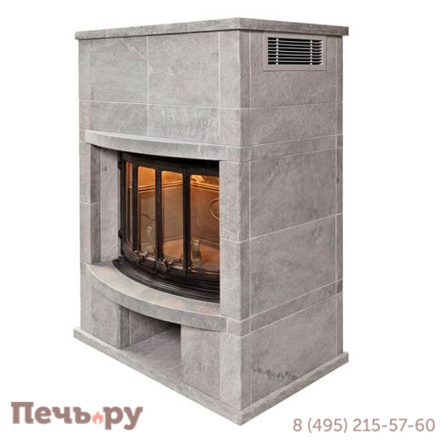 Камин накопительного типа Теплый камень FS 2 +дровница+основание  (цена без топки) фото 4