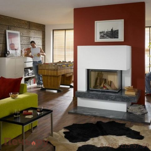 Камин Schmid S10 Kurz (низкая, теплонакопитель+натуральный камень) фото