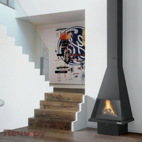 Камин Traforart Cerdanya Frontal чёрный фото