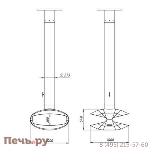 Камин Virtu Style Osprey (Оспрей) без стекла фото 5