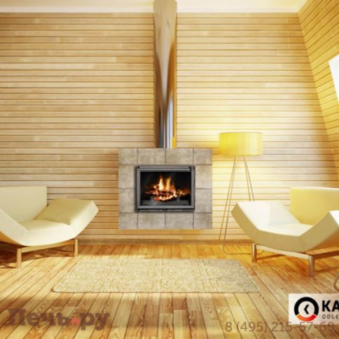 Каминная чугунная топка  Kaw-Met W 1 CO фото 3