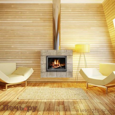 Каминная чугунная топка  Kaw-Met W11 18,1 кВт фото 3