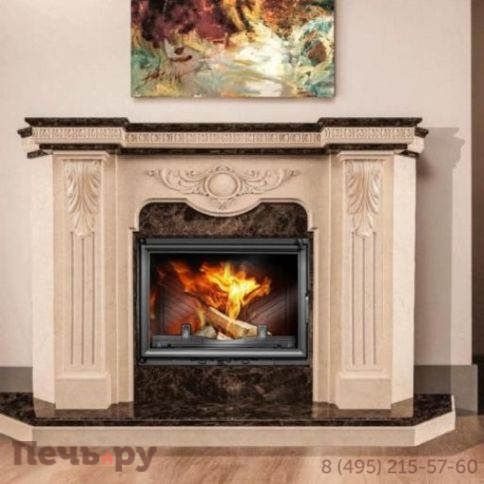 Каминная чугунная топка  Kaw-Met W11 18,1 кВт фото 4