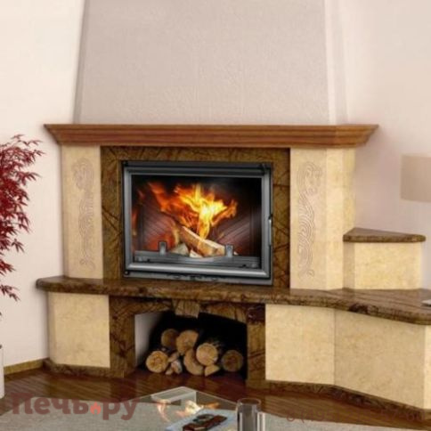 Каминная чугунная топка  Kaw-Met W11 18,1 кВт фото 5