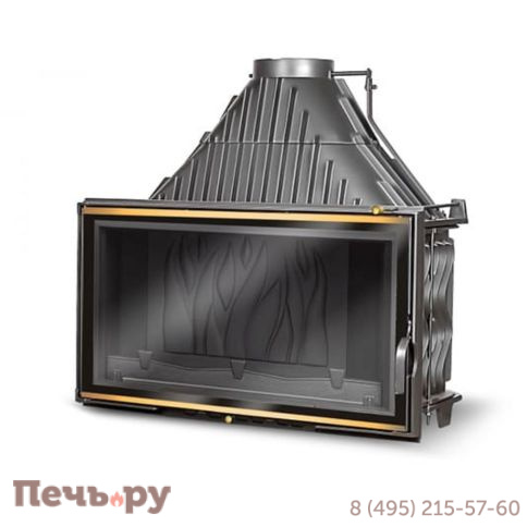 Каминная чугунная топка Kaw-Met W12 19,4 кВт фото 11