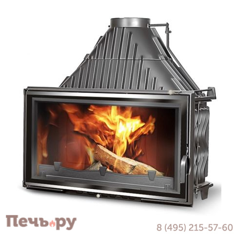 Каминная чугунная топка Kaw-Met W12 19,4 кВт фото