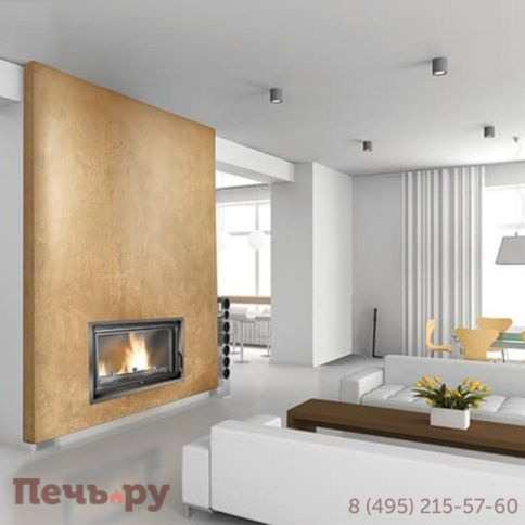 Каминная чугунная топка Kaw-Met W15 12кВт фото 3