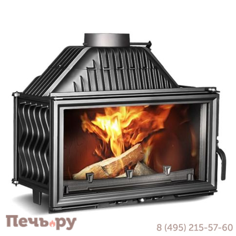 Каминная чугунная топка Kaw-Met W15 12кВт фото 5