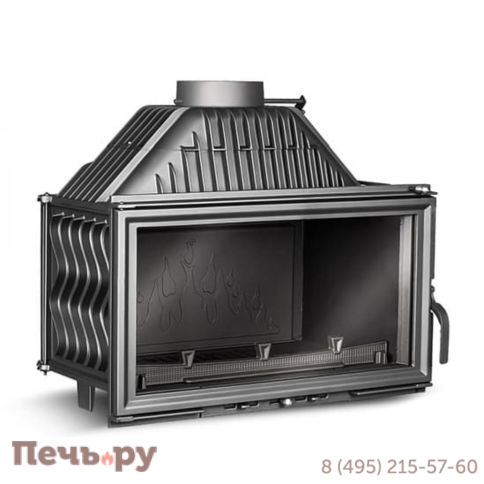 Каминная чугунная топка Kaw-Met W15 12кВт фото 8