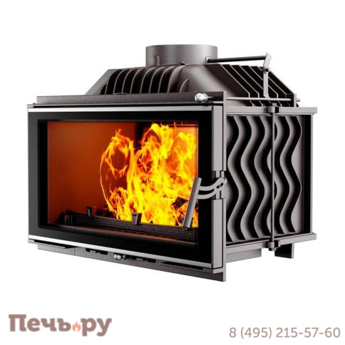 Каминная чугунная топка Kaw-Met W15 12кВт фото
