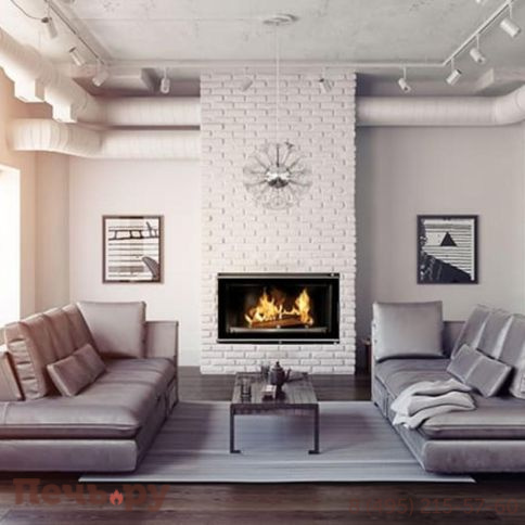 Каминная чугунная топка  Kaw-Met W16 18кВт фото 3