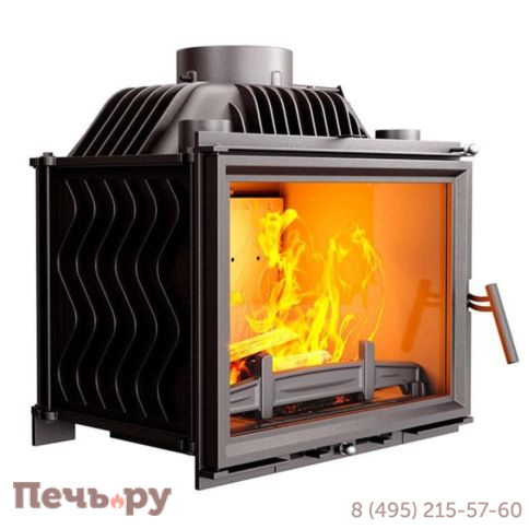 Каминная чугунная топка Kaw-Met W17 12,3 кВт Eko фото 4