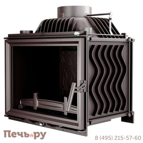 Каминная чугунная топка Kaw-Met W17 12,3 кВт Eko фото 7