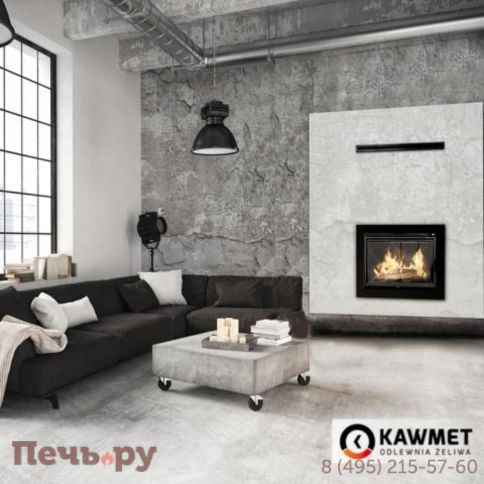 Каминная чугунная топка Kaw-Met W17 14 кВт фото 4