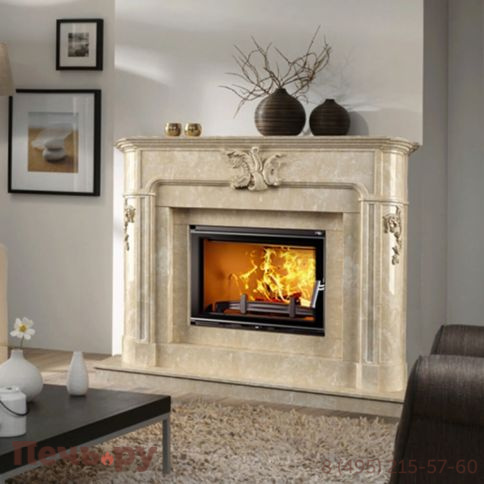 Каминная чугунная топка  Kaw-Met W17 16,1 кВт Eko фото 6