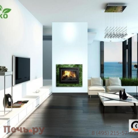 Каминная чугунная топка Kaw-Met W17 16 кВт фото 3