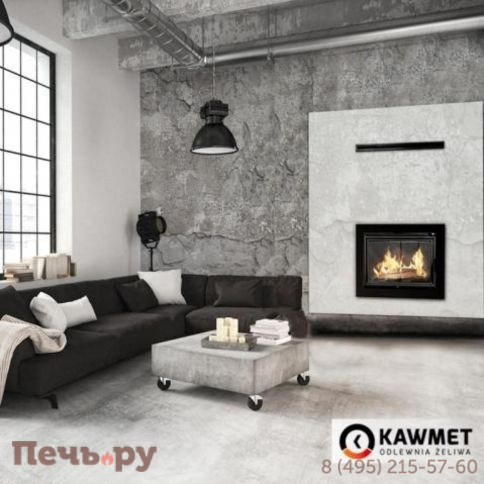 Каминная чугунная топка Kaw-Met W17 16 кВт фото 4